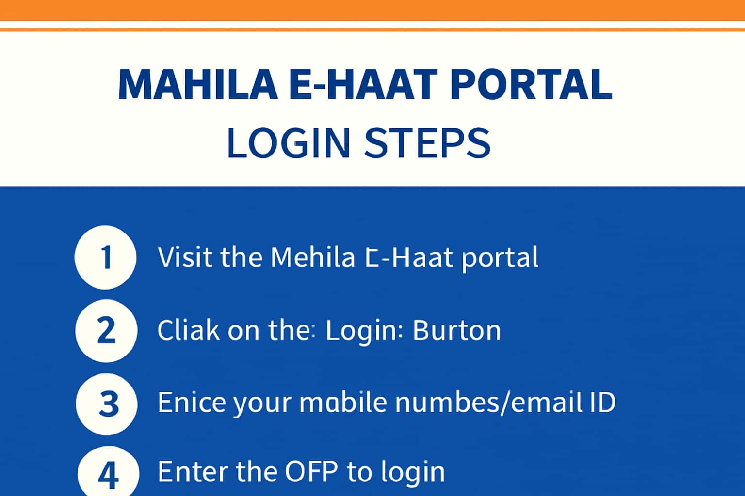 Mahila E-Haat Portal Login Steps